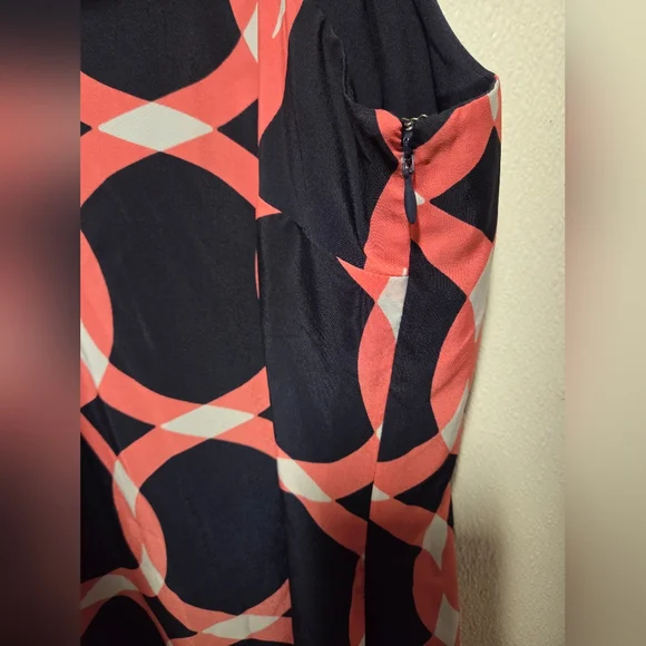 Crown & Ivy Navy and Pink Geometric Dress - Picture 2 of 4